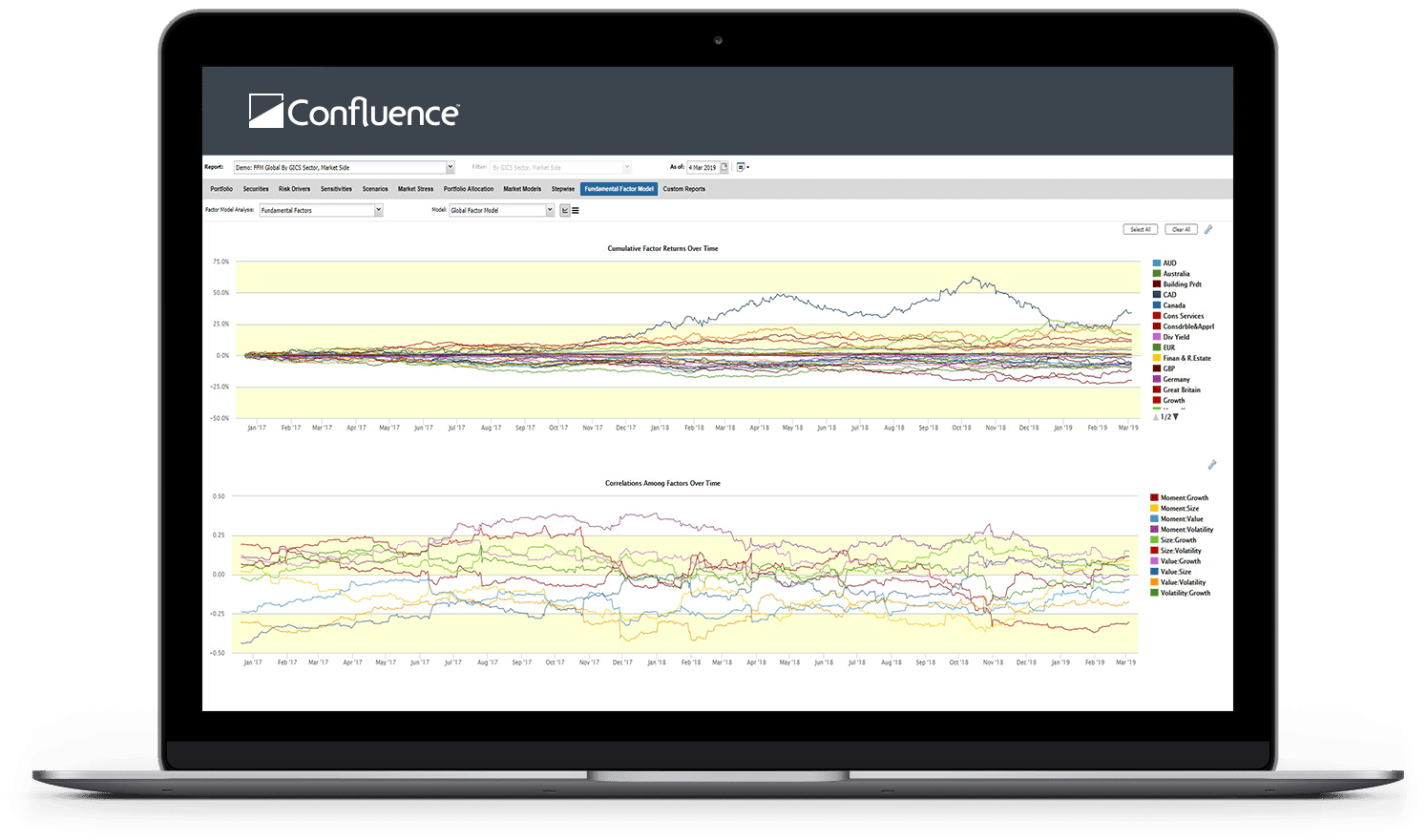 Index-Benchmarks Index benchmark services screenshot with index data